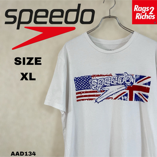 SPEEDO スピード 星条旗×ユニオンジャックピッグ プリントTシャツ