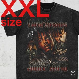 ジュースワールド　Juice Wrld　BIG　ラップTシャツ　ブラック　XXL(Tシャツ/カットソー(半袖/袖なし))