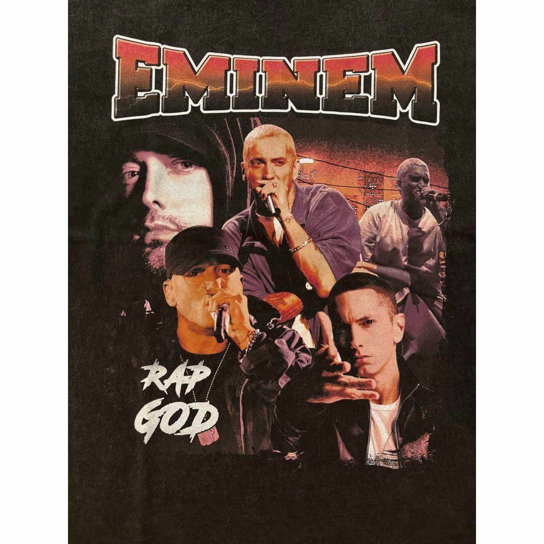 エミネム　EMINEM　RAP GOD　ヴィンテージ加工　半袖　Tシャツ　XL メンズのトップス(Tシャツ/カットソー(半袖/袖なし))の商品写真