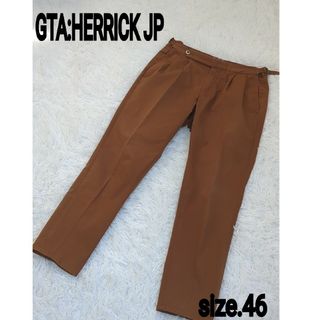 ジーティーアー(G.T.A)のGTA 　ジーティーアー　HERRICK　2プリーツ　M 46　ブラウン　メンズ(チノパン)