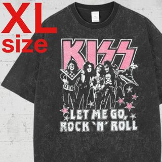 KISS　キッス　バンド　ハードロック　ROCK　半袖　Tシャツ　ロック　XL(Tシャツ/カットソー(半袖/袖なし))