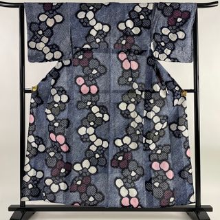 浴衣 身丈155cm 裄丈63cm 綿 名品 【中古】(浴衣)