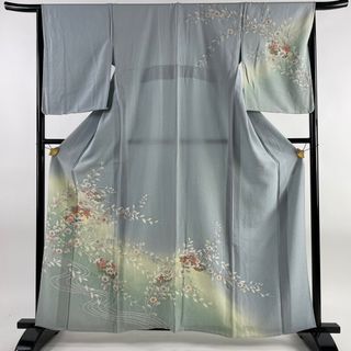 訪問着 身丈161.5cm 裄丈64.5cm 正絹 名品 【中古】(着物)