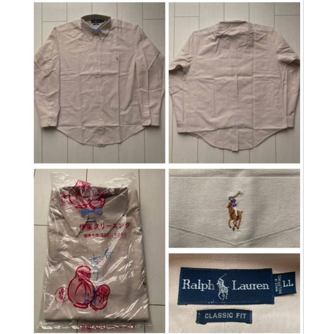 POLO RALPH LAUREN(ポロラルフローレン)の90s 美品 ラルフローレン ポニー ロゴ B.D 長袖 シャツ LL XL メンズのトップス(シャツ)の商品写真