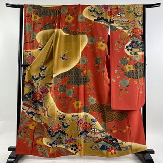 振袖 身丈161cm 裄丈69cm 正絹 名品 【中古】(着物)