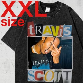 TRAVIS SCOTT　トラヴィス　パステル　Tシャツ　ブラック　XXL(Tシャツ/カットソー(半袖/袖なし))