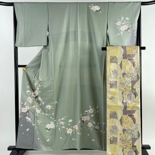 訪問着 身丈159cm 裄丈66.5cm 正絹 秀品 【中古】(着物)