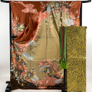 振袖 身丈176cm 裄丈65.5cm 正絹 秀品 【中古】(着物)