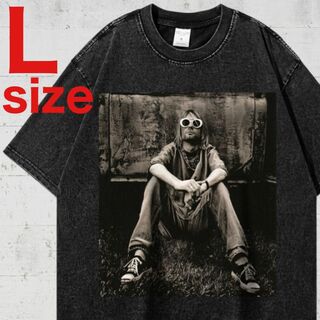 NIRVANA　Kurt Cobain　カート・コバーン　ロック　Tシャツ　L(Tシャツ/カットソー(半袖/袖なし))