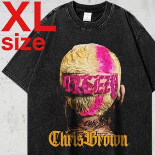 クリスブラウン　Chris Brown　ブリージー　RAP　ラップTシャツ　XL(Tシャツ/カットソー(半袖/袖なし))