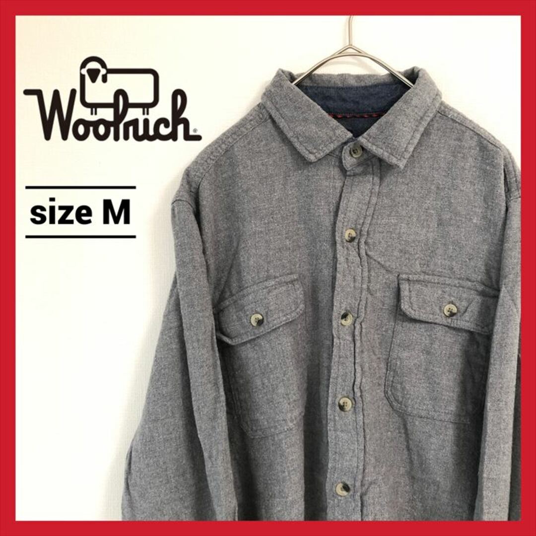 WOOLRICH(ウールリッチ)の90s 古着 ウールリッチ 長袖シャツ トップス ポケット Ｍ  メンズのトップス(シャツ)の商品写真
