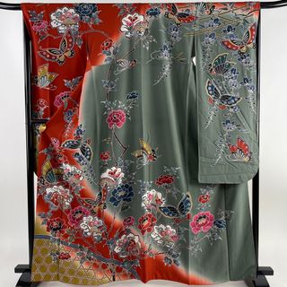 振袖 身丈163cm 裄丈68cm 正絹 美品 名品 【中古】(着物)