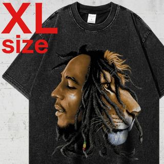 ボブ マーリー　BOB MARLEY　ライオン　レゲエ　ラップ　Tシャツ　XL(Tシャツ/カットソー(半袖/袖なし))