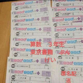 カラーテスト　算数　小学3年生　ふりかえりシート　東京書籍　ぶんけい　てびき(語学/参考書)