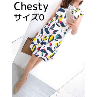 チェスティ(Chesty)の【美品✨】定価 20,000円❤️チェスティ✨サイズ0（S）日本製✨ワンピース(ひざ丈ワンピース)