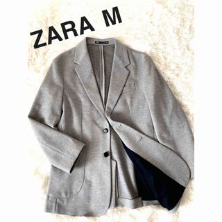 ザラ(ZARA)のZARA テーラードジャケットグレーMサイズ(テーラードジャケット)