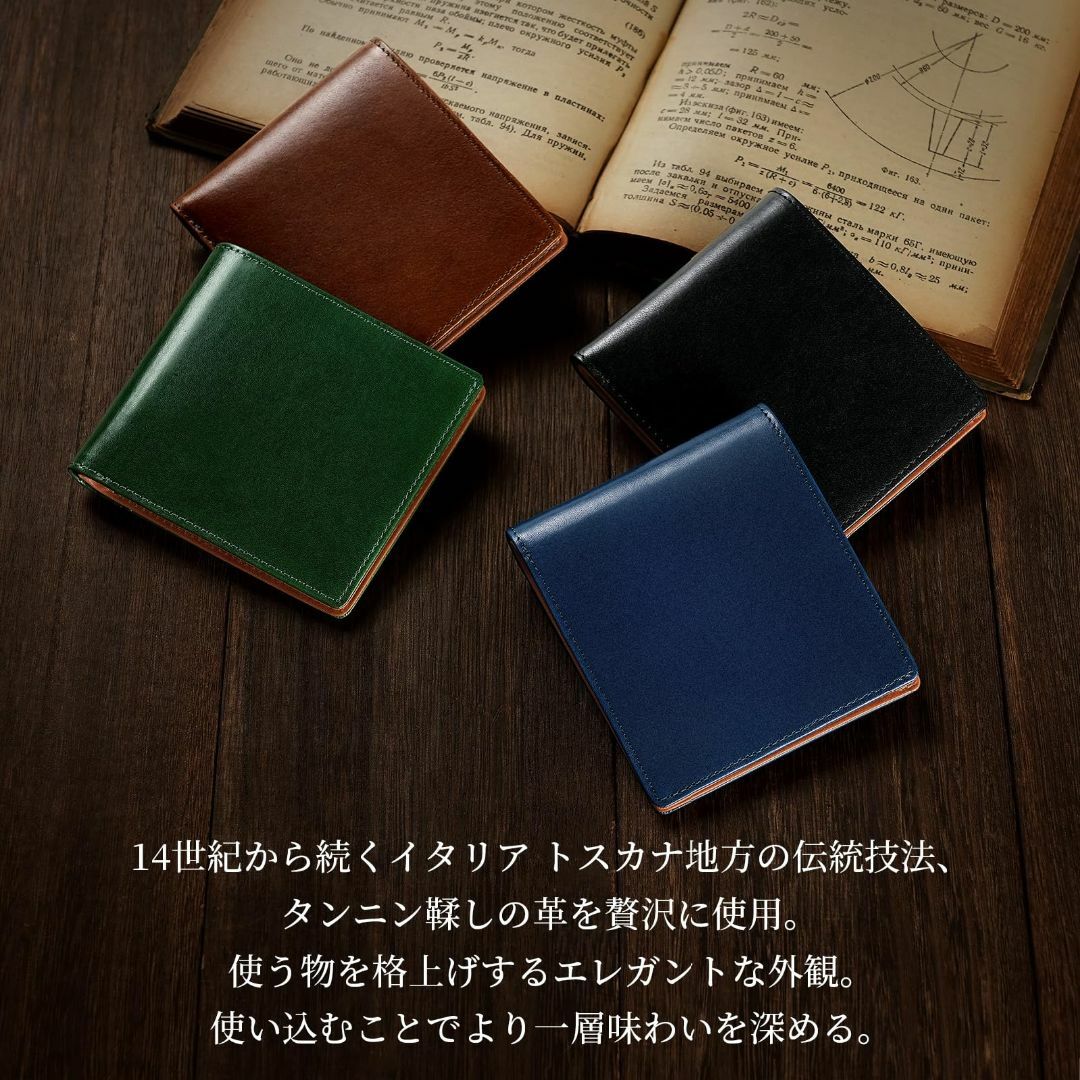 【色: ブルー】[ファブリツィオ] 極薄 財布 メンズ レディース 2つ折り 薄 メンズのバッグ(その他)の商品写真