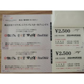 ライドオンエクスプレス　株主優待券5000円分(その他)