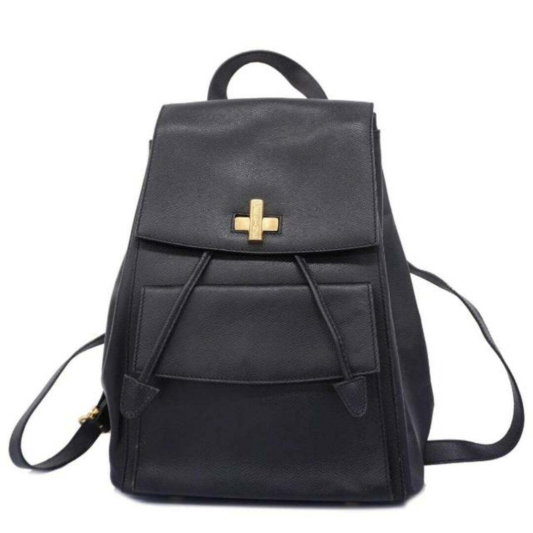 celine(セリーヌ)の【4hd5337】セリーヌ リュックサック/レザー/ブラック/ゴールド金具 【中古】 レディース レディースのバッグ(リュック/バックパック)の商品写真