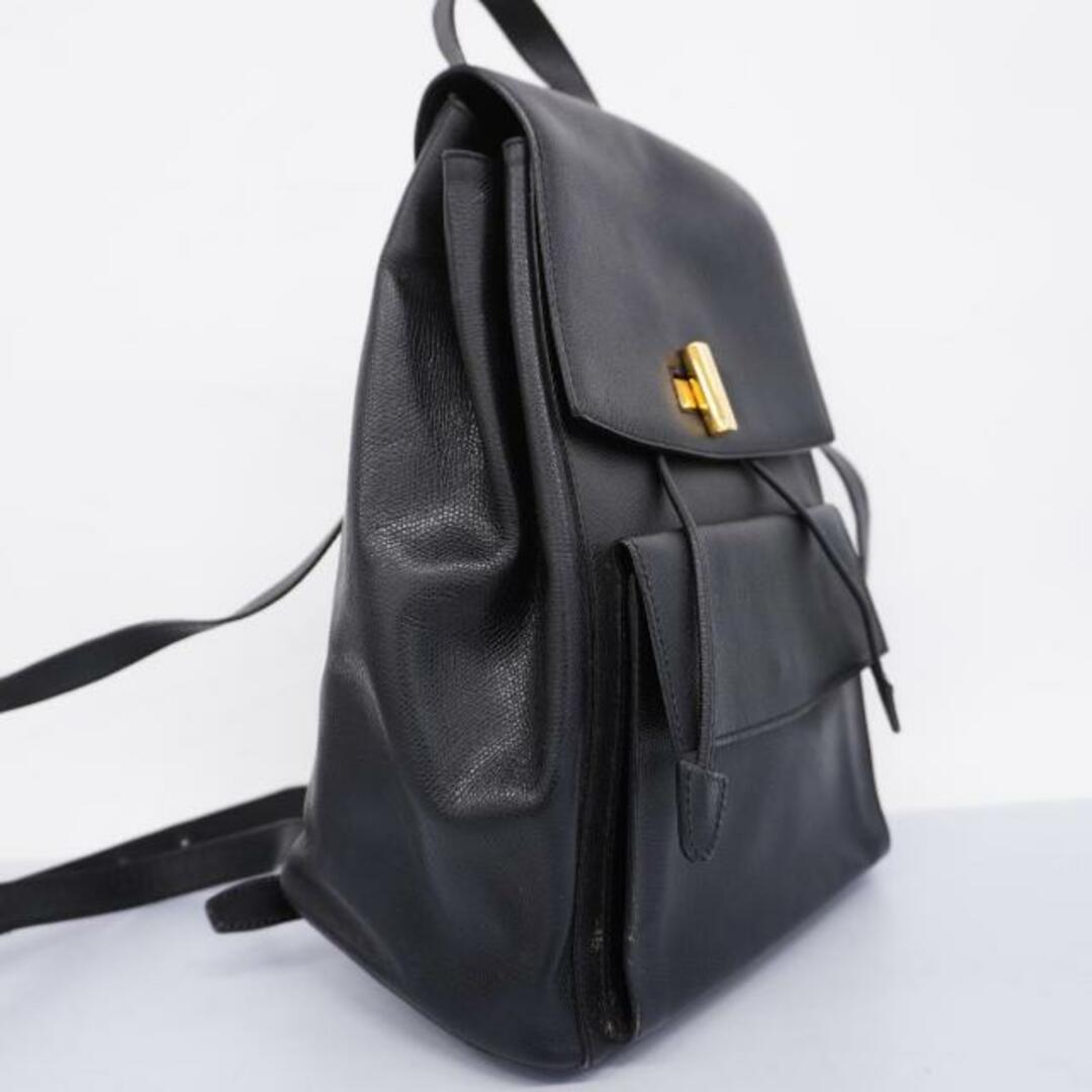 celine(セリーヌ)の【4hd5337】セリーヌ リュックサック/レザー/ブラック/ゴールド金具 【中古】 レディース レディースのバッグ(リュック/バックパック)の商品写真