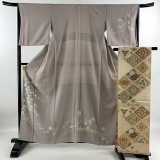 訪問着 身丈160.5cm 裄丈66.5cm 正絹 秀品 【中古】(着物)