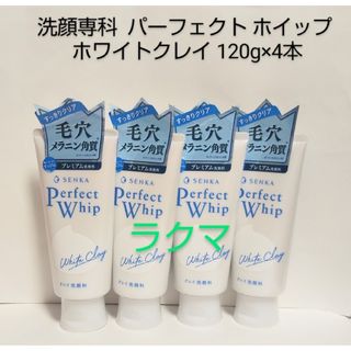 シセイドウ(SHISEIDO (資生堂))の洗顔専科 パーフェクト ホイップ ホワイトクレイ 120g×4本(洗顔料)