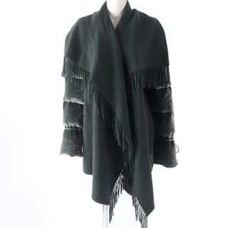 MONCLER - 美品☆MONCLER モンクレール 2019年製 MANTELLA マンテラ ベロア切替 デカロゴワッペン付き ダウンコート グレー M イタリア製 正規品 レディース