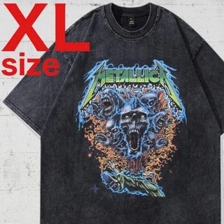 METALLICA　メタリカ　RAP　バンド　ロック　Tシャツ　ブラック　XL(Tシャツ/カットソー(半袖/袖なし))