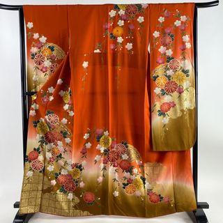 振袖 身丈164cm 裄丈62.5cm 正絹 名品 【中古】(着物)