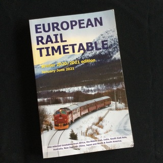 ヨーロッパ　鉄道　時刻表　タイムテーブル　洋書　英語　電車　旅行　トラベル　世界(地図/旅行ガイド)