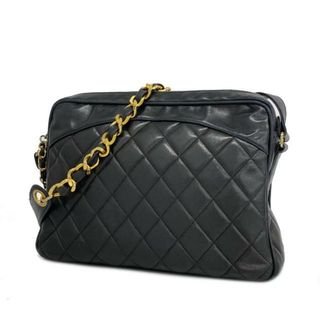 シャネル(CHANEL)の【4hd5491】シャネル ショルダーバッグ/マトラッセ/チェーンショルダー/ラムスキン/ブラック/ゴールド金具 【中古】 レディース(ショルダーバッグ)