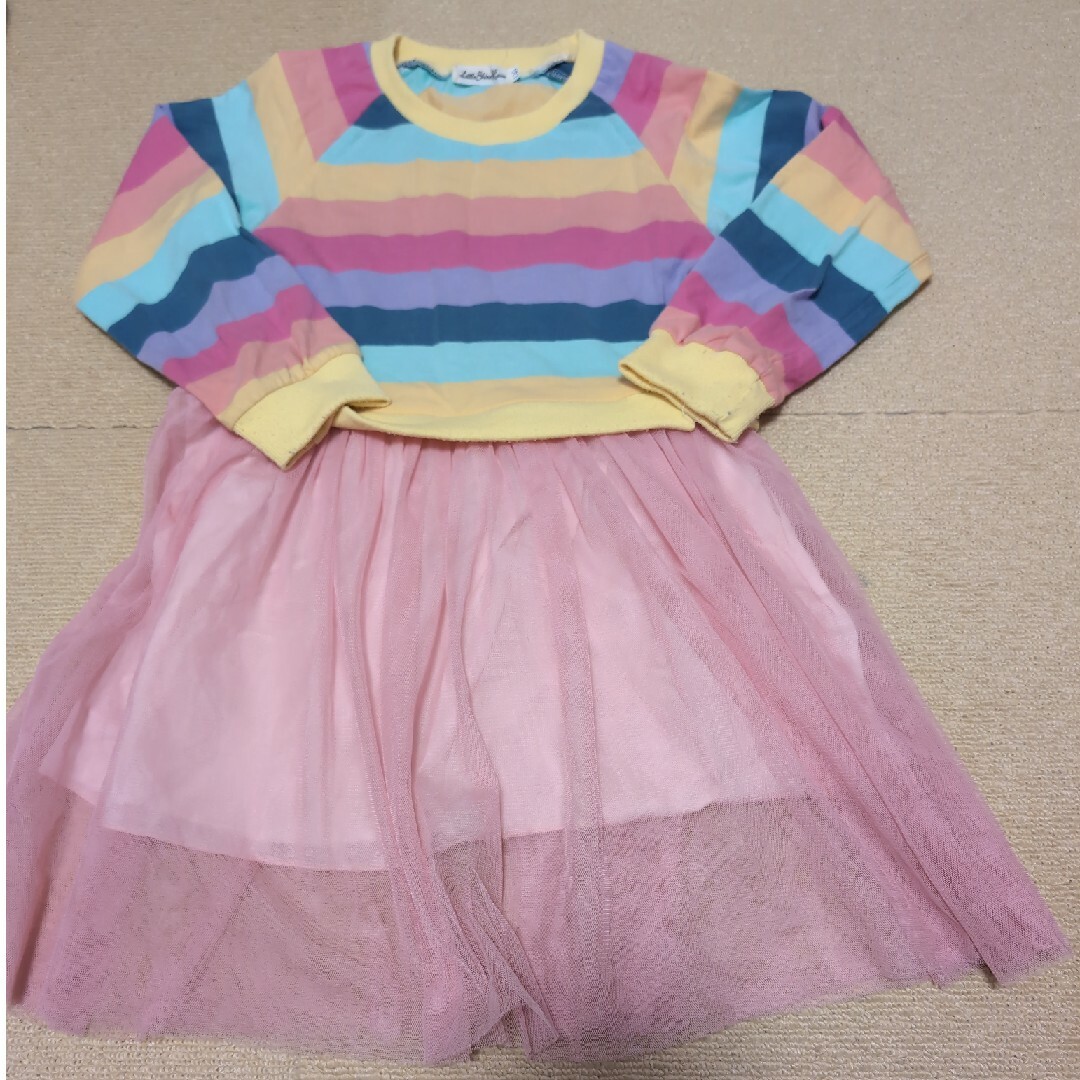 女の子　長袖ワンピース キッズ/ベビー/マタニティのキッズ服女の子用(90cm~)(ワンピース)の商品写真