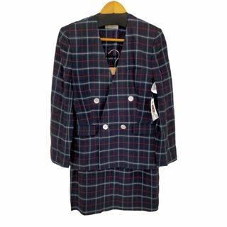 アクアスキュータム(AQUA SCUTUM)のAQUASCUTUM(アクアスキュータム) 肩パッド入り チェック柄セットアップ(その他)