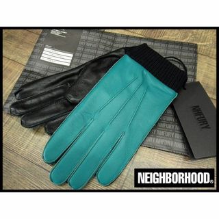 ネイバーフッド(NEIGHBORHOOD)の激レア グリーン 新品 ネイバーフッド ラム レザー グローブ 手袋 羊革(手袋)