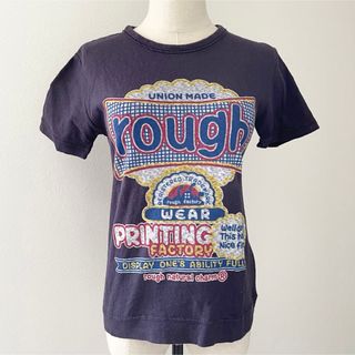 rough - 未使用　ラフ　デカロゴ　Ｔシャツ