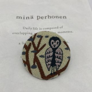 ミナペルホネン(mina perhonen)のお値下げ、min perhonen、新品、正規品、サンキューベリーバッジ (ブローチ/コサージュ)