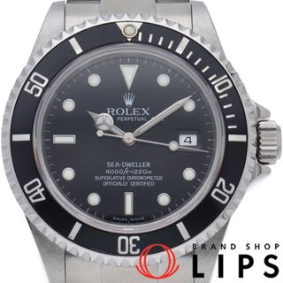 ROLEX - ロレックス シードゥエラー Sea-Dweller 16600(F) 箱 保証書 SS メンズ時計 ブラック 仕上げ済 2004年 美品 【中古】