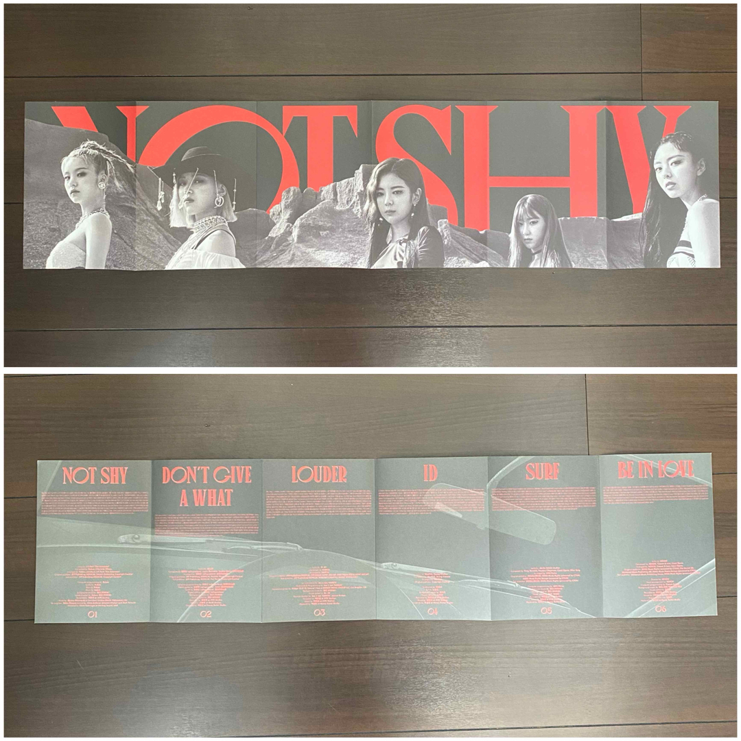 ITZY(イッチ)のITZY NOT SHY CD+ブックレット+歌詞カード(赤色) エンタメ/ホビーのCD(K-POP/アジア)の商品写真