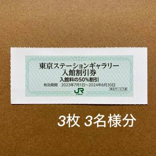 東京ステーションギャラリー 入館割引券 3枚 3人分(美術館/博物館)