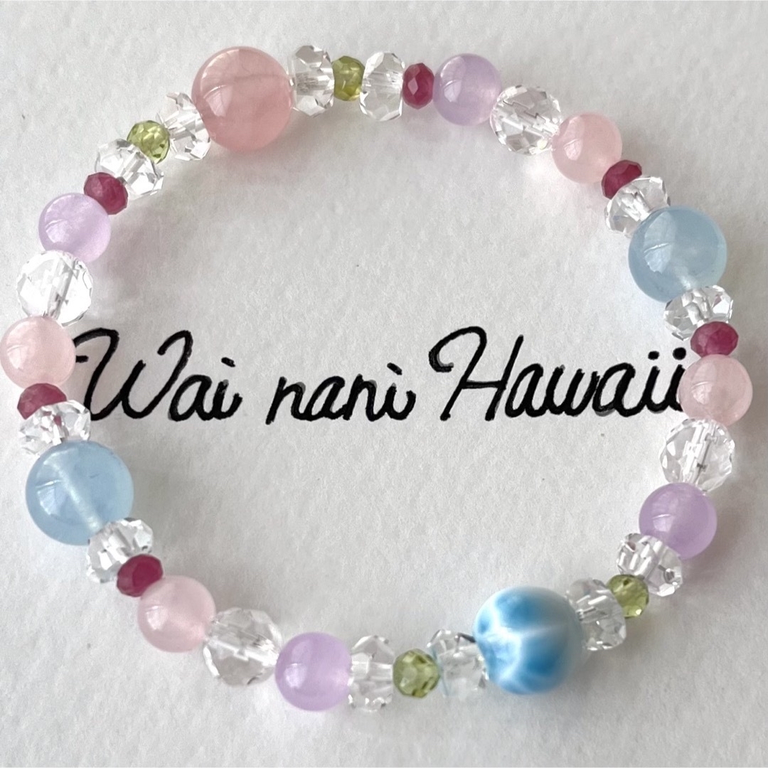 再販 『 Lino Hawaii 花束 』ハワイアンパワーストーン① レディースのアクセサリー(ブレスレット/バングル)の商品写真