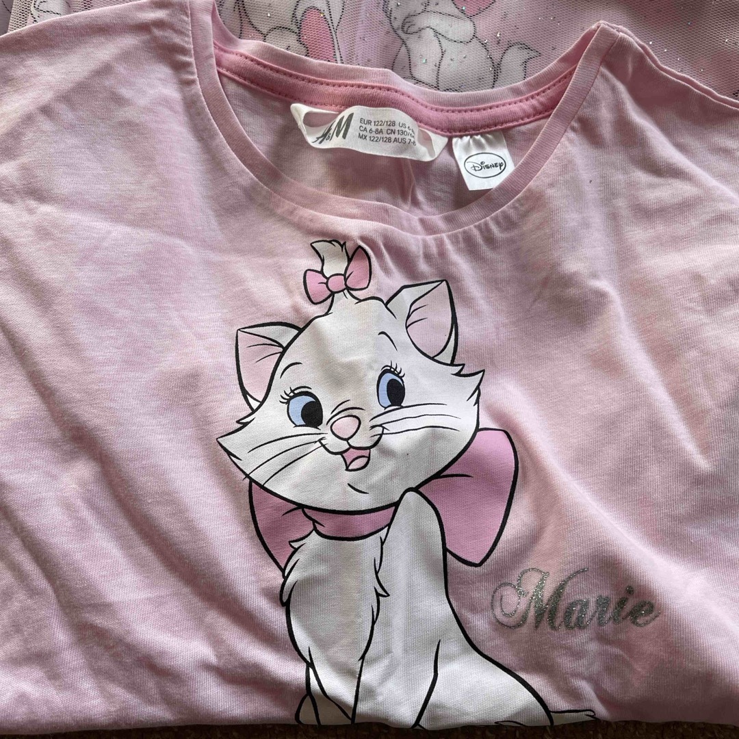 H&M(エイチアンドエム)のH＆M おしゃれキャットマリー ワンピース🐱🎀 キッズ/ベビー/マタニティのキッズ服女の子用(90cm~)(ワンピース)の商品写真