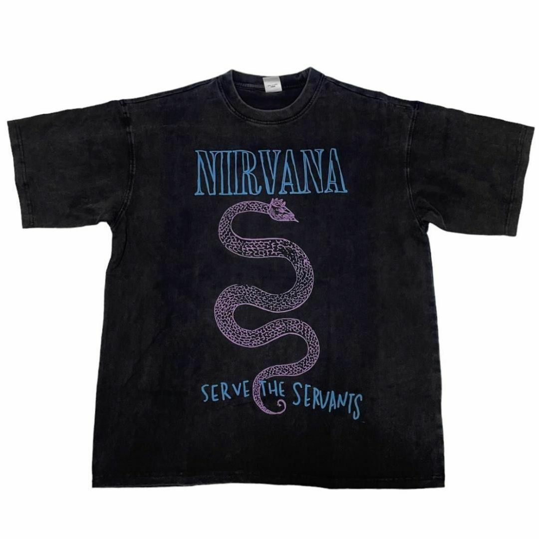 NIRVANA（ニル・ヴァーナ） ドラゴン　TEE　Tシャツ　ブラック　Lサイズ メンズのトップス(Tシャツ/カットソー(半袖/袖なし))の商品写真