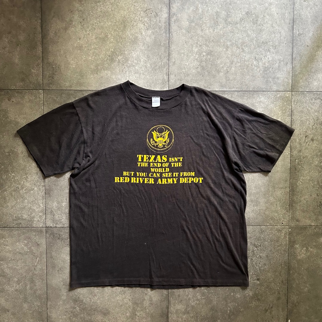 VINTAGE(ヴィンテージ)の70s artex tシャツ USA製 ブラック XL usarmy メンズのトップス(Tシャツ/カットソー(半袖/袖なし))の商品写真