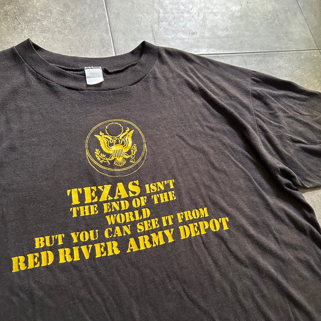 VINTAGE(ヴィンテージ)の70s artex tシャツ USA製 ブラック XL usarmy メンズのトップス(Tシャツ/カットソー(半袖/袖なし))の商品写真