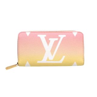 ルイヴィトン(LOUIS VUITTON)の　ルイ・ヴィトン LOUIS VUITTON ジッピーウォレット　バイザプール M80361 ピンク イエロー モノグラムキャンバス レディース 長財布(財布)