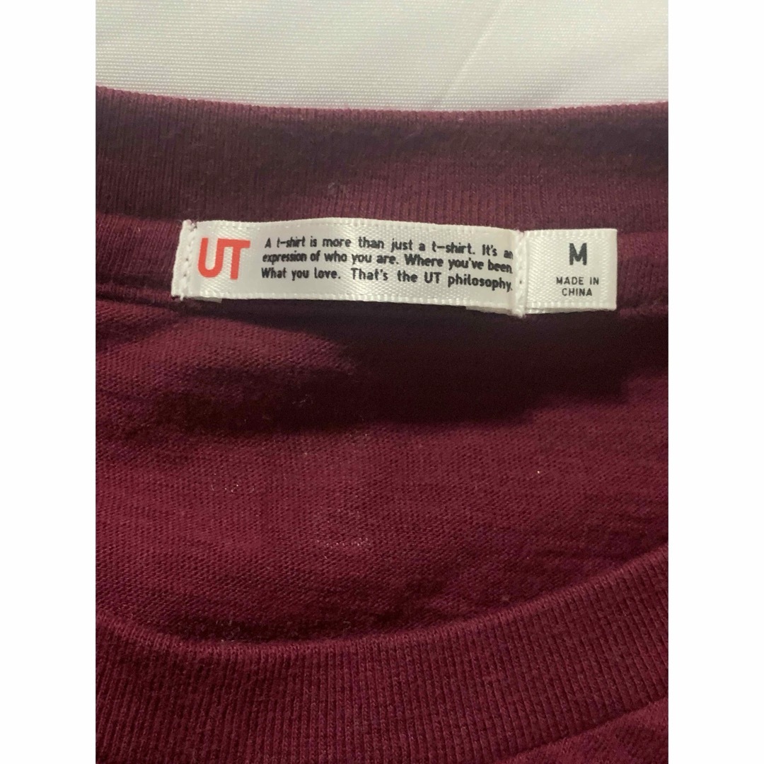 UNIQLO(ユニクロ)の【ユニクロ】　企業コラボTシャツ　恵比寿ビール　えんじ色 メンズのトップス(Tシャツ/カットソー(半袖/袖なし))の商品写真