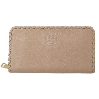 トリーバーチ(Tory Burch)のトリーバーチ Tory Burch 財布 レディース ブランド 長財布 レザー ピンクベージュ ラウンドファスナー おしゃれ 【中古】(財布)