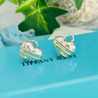 ティファニー(Tiffany & Co.)のティファニー　イヤリング　両耳　ハート　アロー　コンビ　925&750(イヤリング)