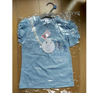 シマムラ(しまむら)の130サイズ★しまむら エコネコ コラボ Tシャツ ブルー 水色(Tシャツ/カットソー)