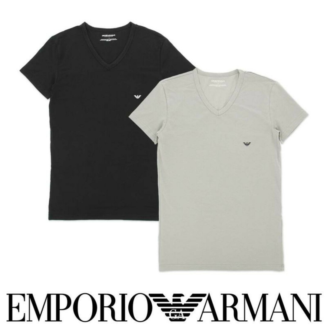 Emporio Armani(エンポリオアルマーニ)の【2枚】EMPORIO ARMANI Tシャツ 54007172 M メンズのトップス(Tシャツ/カットソー(半袖/袖なし))の商品写真